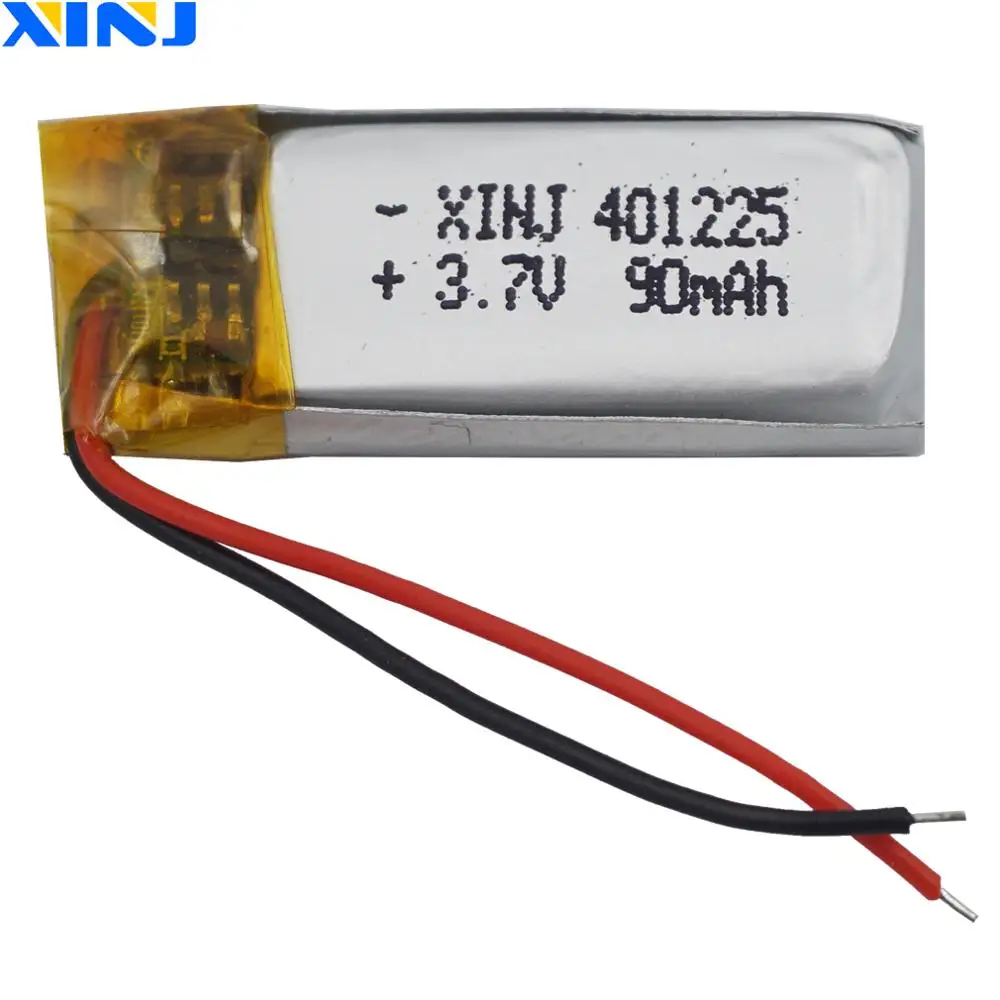 XINJ 3,7 в 90 мАч литий-полимерный литий-ионный аккумулятор для MP3 наушников bluetooth 3D очки Запись Ручка динамик часы 401225