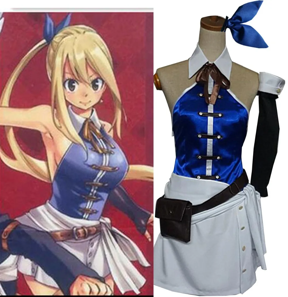 Fairy tail 4th Anime Hot De Laatste Seizoen Lucy Natsu Cosplay Kostuum Poster Meisjes lolita party dress Halloween Kostuum Outfit Fairy tail 4th Anime Hot De Laatste Seizoen Lucy Natsu Cosplay Kostuum Poster Meisjes lolita party dress Halloween Kostuum Outfit