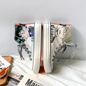 

Canvas Casual student Shoes Breathable comfortable Sneakers High Top Skateboard Basketball Running jogging Footwear lovers shoes