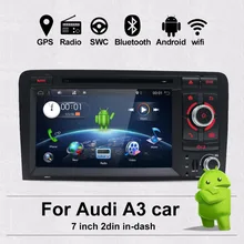 Bosion 7 inch HD 2 Din Android 7,1 4 ядра Автомобиль Радио Стерео DVD плеер Мультимедиа Навигация gps для Audi A3 8 P 2003-2011