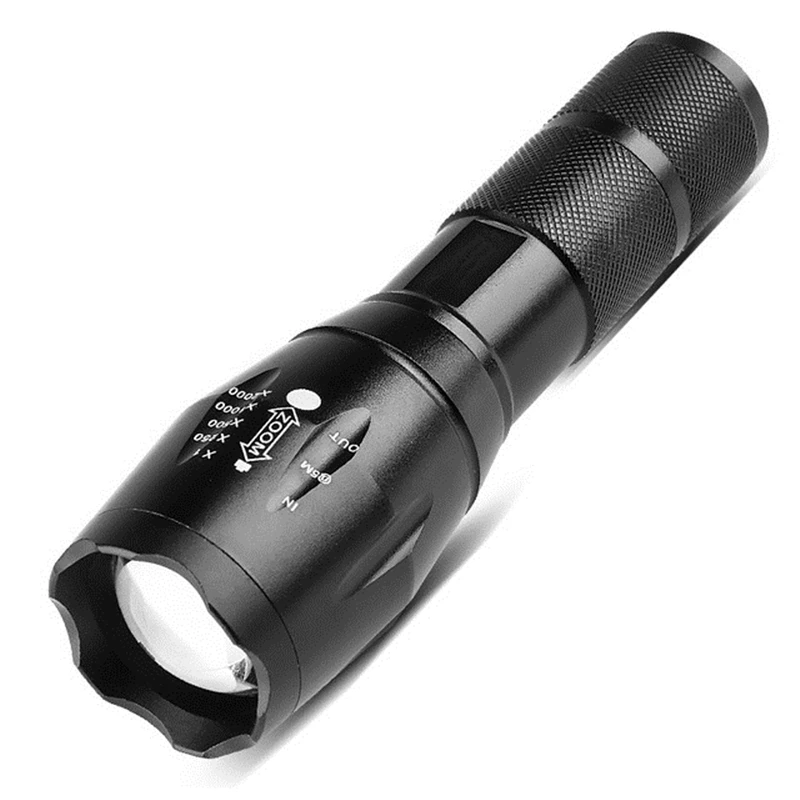 

Flashlight LED charging mini super bright T6 telescopic focusing light 5 files strong medium weak flashing SOS
