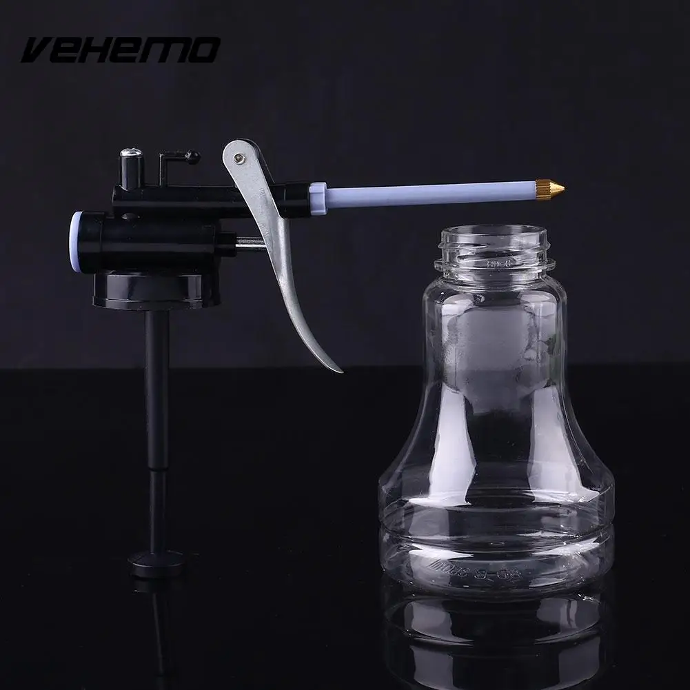 Vehemo Pump Oil Can pot High Pressure Oil Injector Gun Transparent