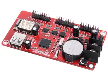 kaler wifi led display controller card XK3W support 48x1536pixel p10 red blue green yellow white led signs moving mesage