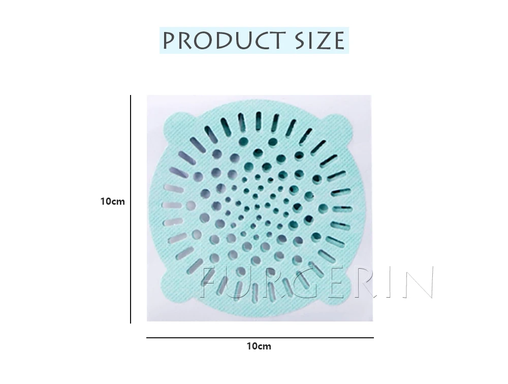 FURGERIN 10 шт. Ловец волос напольный сливной фильтр одноразовый Фильтр-пробка для кухонной раковины Душ фильтр для ванной стопор трап