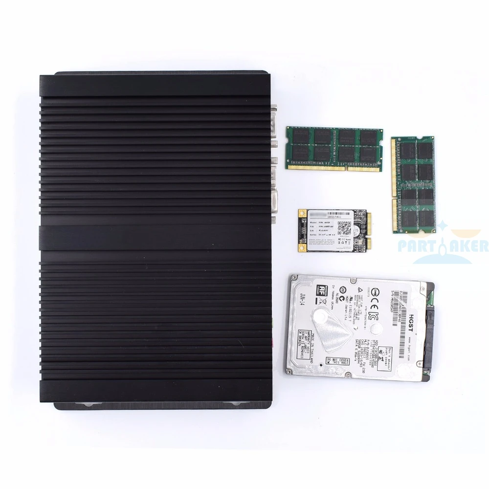 Intel Core i3 6006U i5 6200U i5 7200U Мини ПК Windows 10 Barebone компьютер 2 ГГц 520/620 графика 4 к HTPC minipc HDMI VGA 2 COM