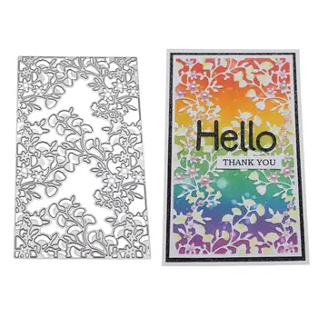 

Rectangle Frames Metal Cutting Dies flower Stencil For Diy Scrapbooking Celebrating Paper Cards Making Stamps And Dies New 2019