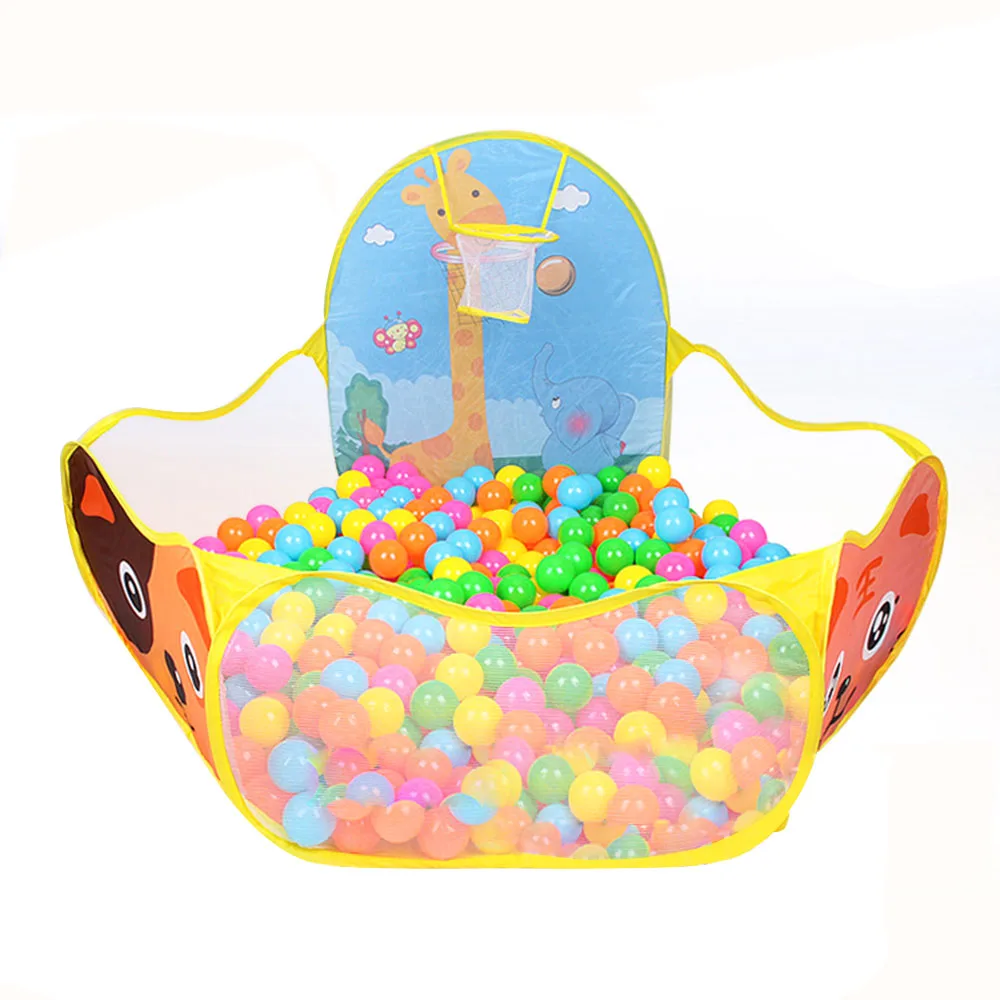 price cut Foldable Cartoon Outdoor Indoor Sports Playground Ocean Ball Pit Pool Tent Ball Basket Kids Play Ga