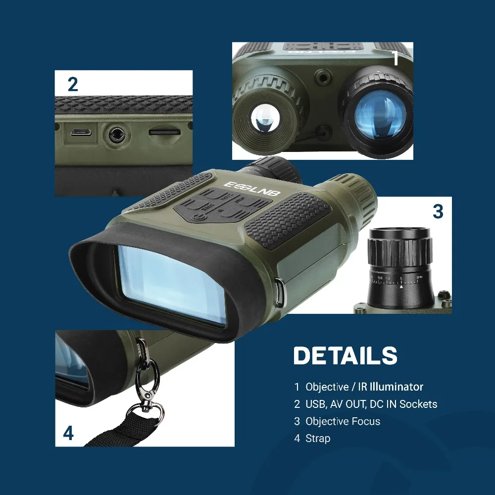 7x31 visão noturna binocular visão noturna infravermelha