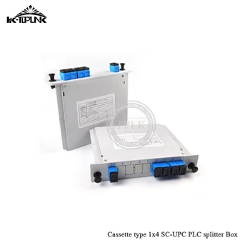 

10pcs 1*4 SC-UPC PLC splitter Cassette box 1*4 splitter Fiber Optical Cassette Box PLC Splitter Card Module Inserting CATV FTTH