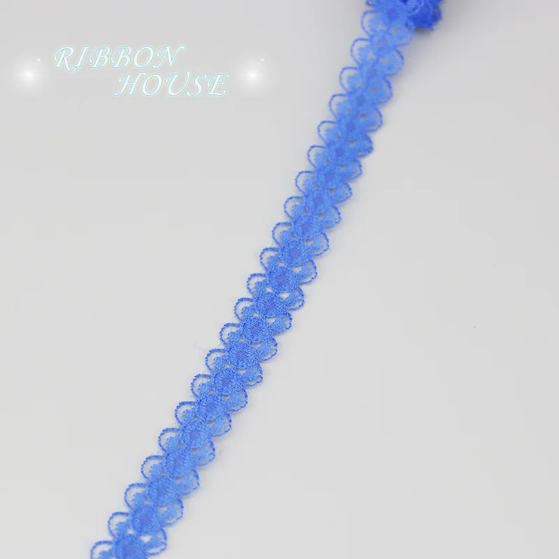 5 ярдов/рулон) 15 мм красивая кружевная ткань тонкая лента для украшения упаковочных материалов в рулонах оптом - Цвет: Королевский синий