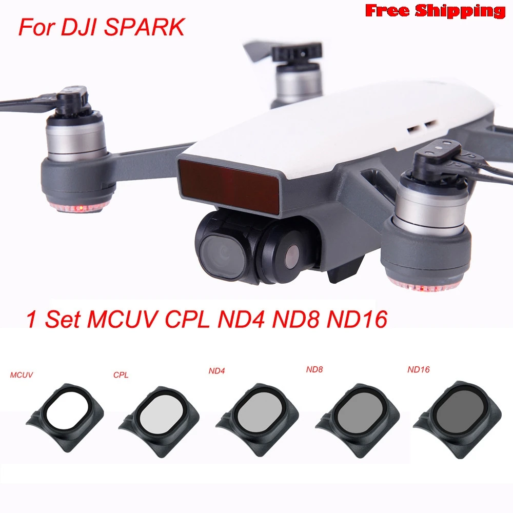 5 шт. карданный hd фильтр для объектива DJI SPARK Drone MCUV/CPL/ND4/ND8/ND16 Pro Новые аксессуары