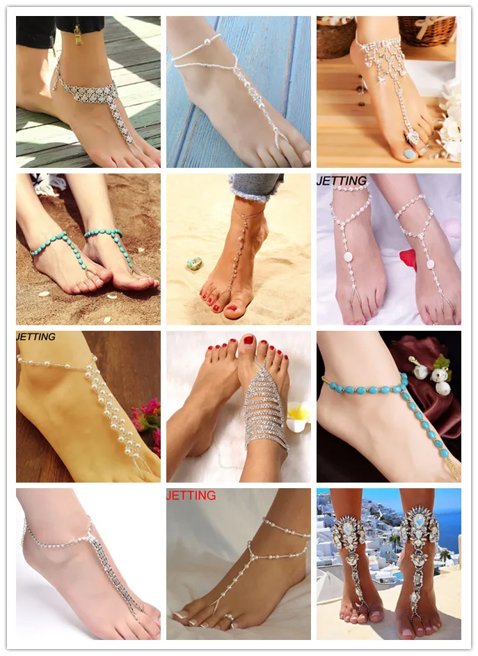 1PC Barefoot Sandals Anklet Bracelet For Women Bridal Toe Ankle Foot Chain Jewelry Beach Wedding Hot Sales Multi Styles 1PC Barefoot Sandals Anklet Bracelet For Women Bridal Toe Ankle Foot Chain Jewelry Beach Wedding Hot Sales Multi Styles