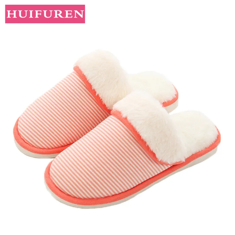 

Women Winter Home Slippers Slip On Flat Shoes Woman Non-slip Soft Warm House Slipper Indoor Bedroom Lovers Couples Floor Shoes