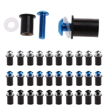 Vis pour Honda Suzuki Yamaha Kawasaki | Universel, 10x boulons de pare-brise pour Honda Suzuki Yamaha Kawasaki 1 ensemble
