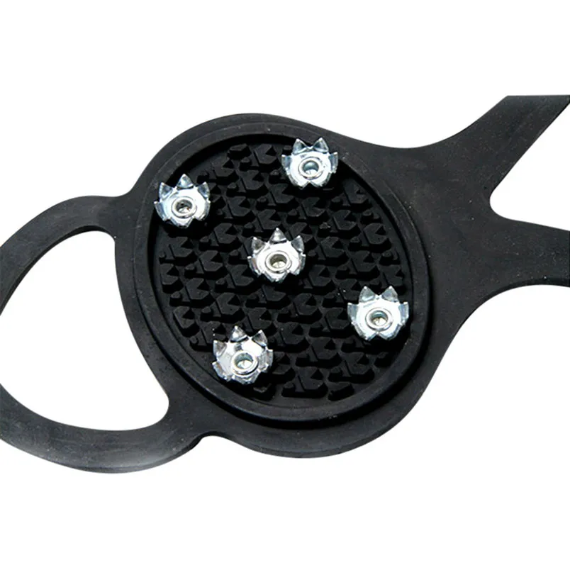 New winter Non-slip Snow Cleats Shoes Boots Cover Step Ice Spikes Grips Crampons For Hiking Outdoor Equipment  #3n16 (8)