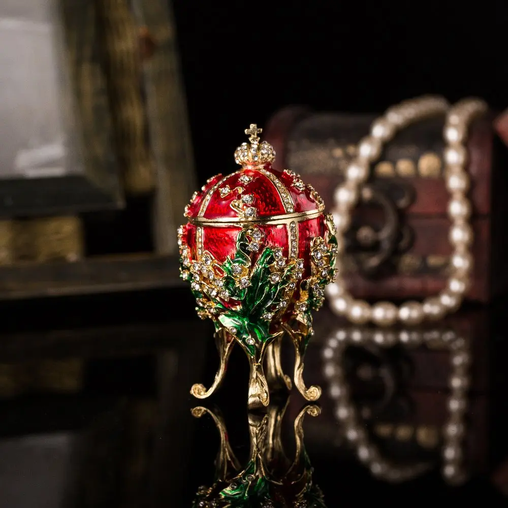 QIFU Новое поступление домашний декор Faberge яйцо 1898 ландыши копия яйца для домашнего декора