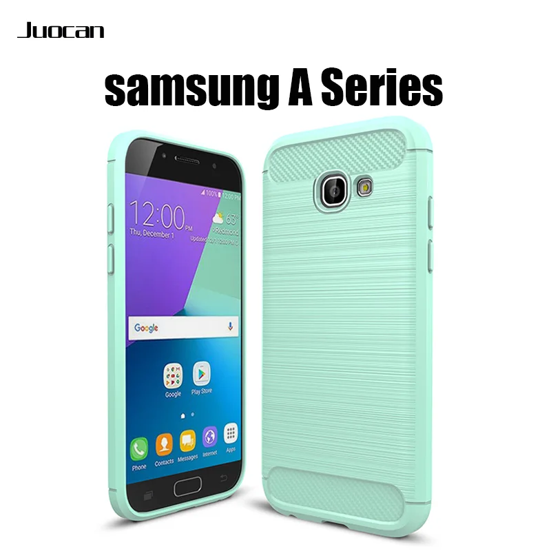 Juocan Amazing Five Color Carbon Fiber Phone Back Cover For Samsung A320 A520 Business Design Drop-Anti Cell Case A720 |