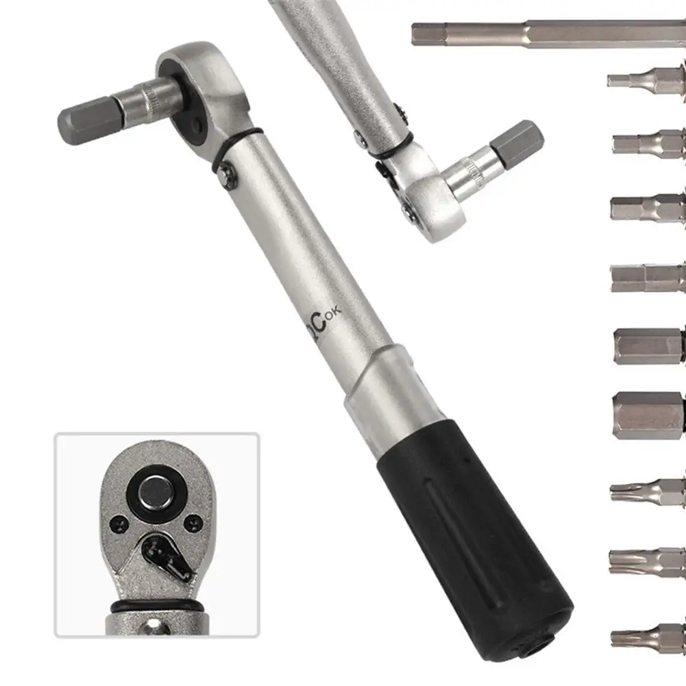

Mountain Bike Bicycle Repair Tool MTB Repair Preset Type Torque Wrench Portable Mechanic Fix Tools Set Bag Accessories Supplies