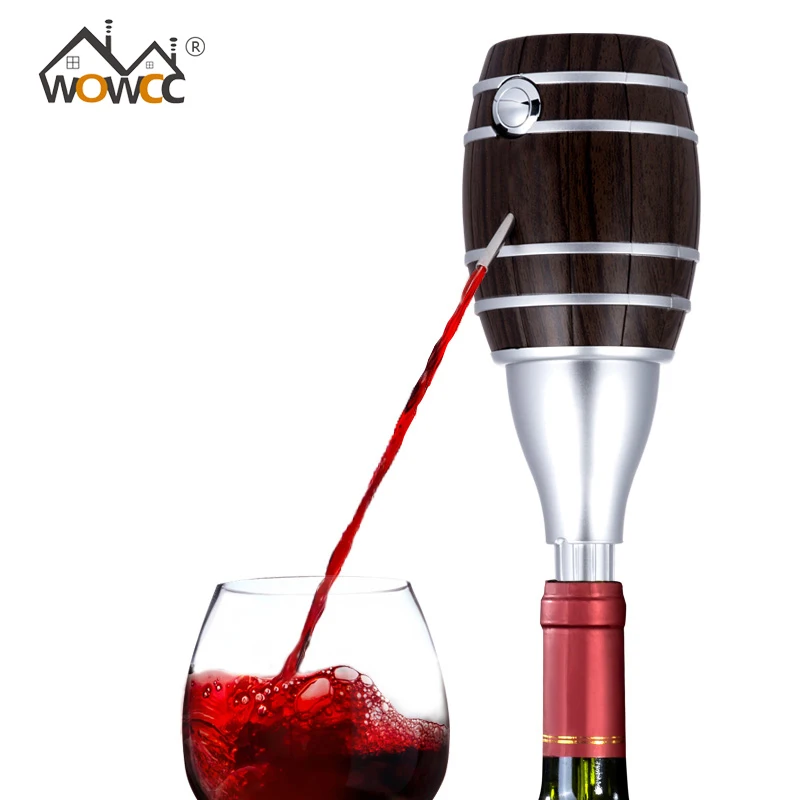 Бутылки для вина в форме бочонка графин Электрический сидровый насос Aerator Pourer Design