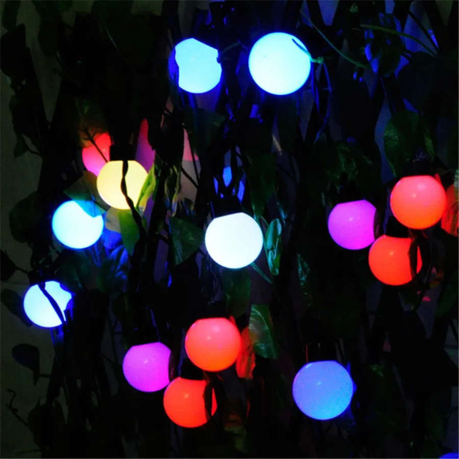 5 см большая лампа Светодиодный Освещение Строка теплый белый 5 м 10 м светодиодный декоративная подсветка для Новый год/Рождество