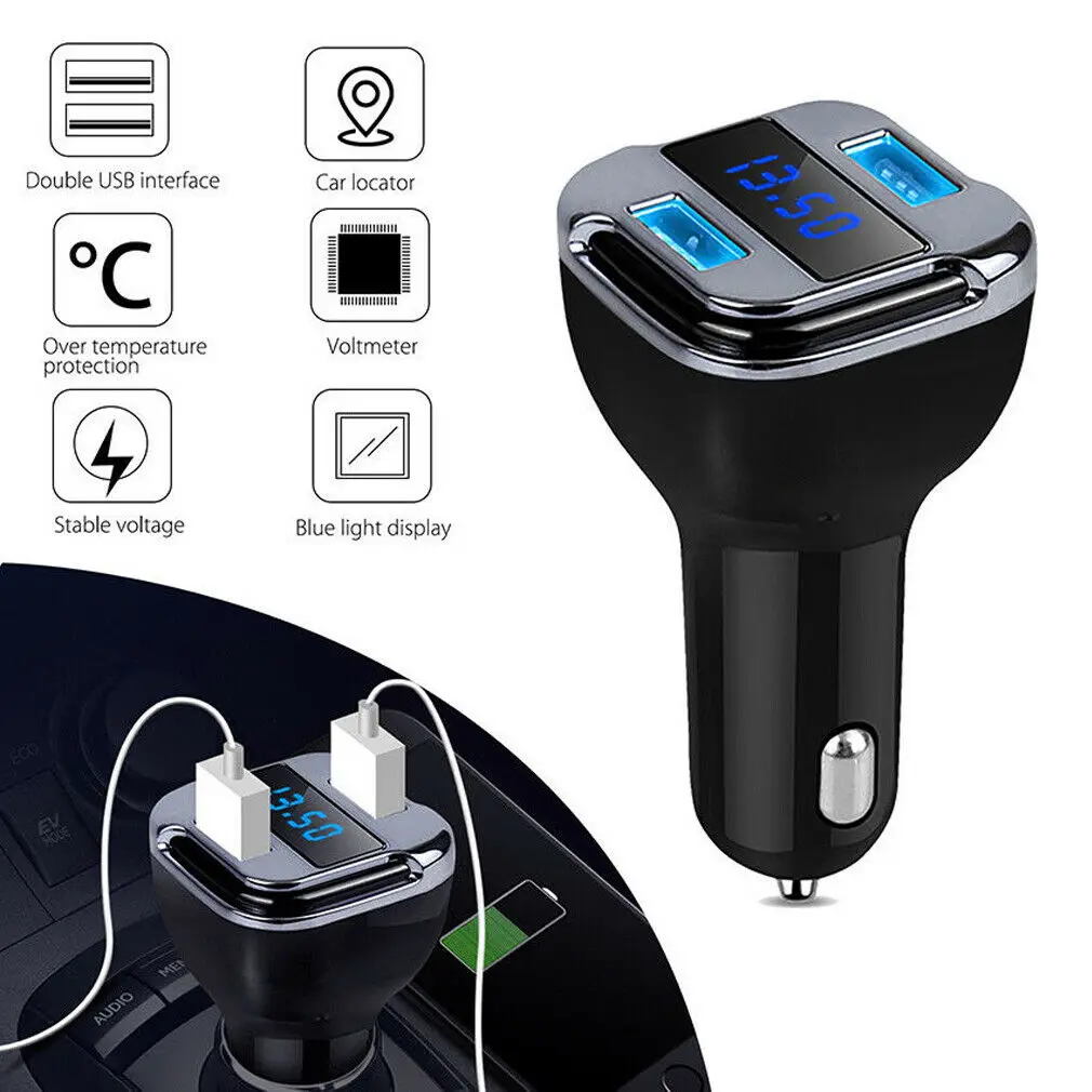 

Car Double USB Charger With GPS Locator Global Real Time Tracking Car Mobile Phone Charger