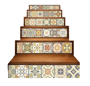 

Pottery Steps Sticker Removable Stair Sticker Decoration Stair Riser Decal for Living Room, Hall, Kids Room