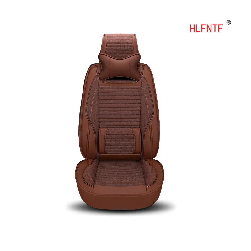 

Linen plus pu leather Universal Car Seat Cover Interior Accessories Automobiles Seat Covers auto cushion Interior Accessories