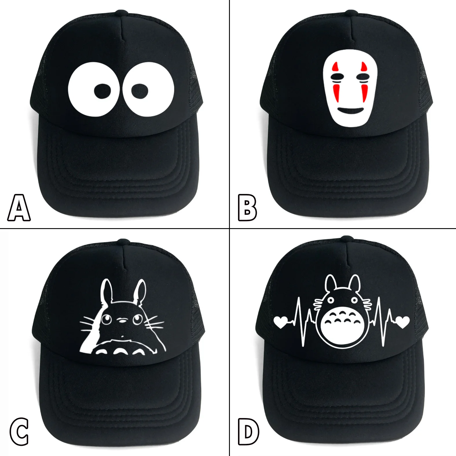 New Anime My Neighour Totoro Spirited Away No Face Man Black