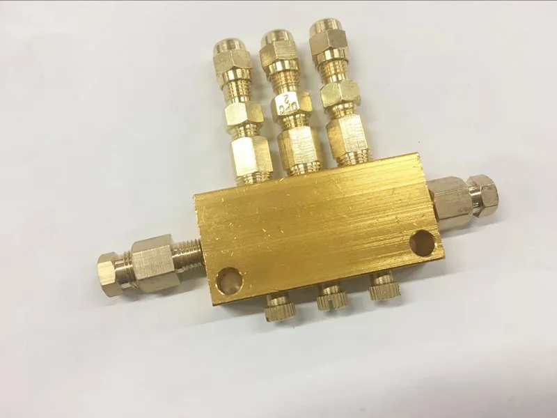 

4mm outlet*3/6mm inlet B Type volume adjustable Oil Distributor/seperator valve/divider for centralized lubrication