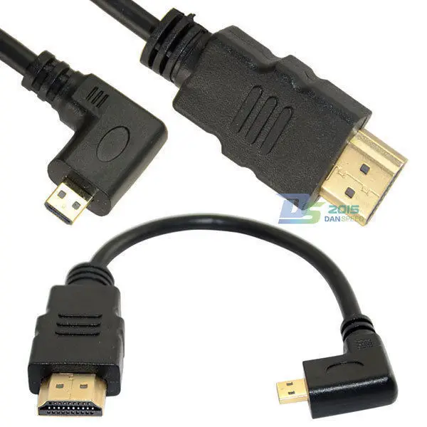 Danspeedmale на обоих концах для подключения внешних устройств к M/M HDMI к Micro ТВ кабель для 3D 1080 P HD ТВ Камера видеокамера V1.4 Длина 60 см