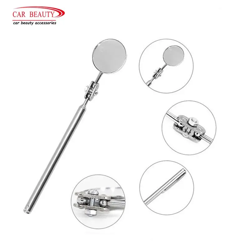 

1Pc 50mm Folding Telescopic Car Maintenance Inspection Mirror for Repair Reflector Size Welding Inspector Automotive Accessories