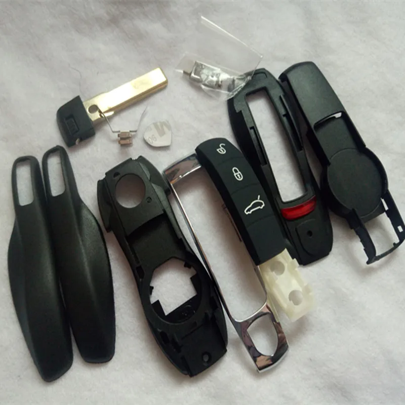 Ceny DAKATU 3 przyciski inteligentny bez przycisków wejście obudowa pilota z kluczykiem samochodowym Shell dla Porsche Panamera macan cayenne wymiana inteligentny klucz shell