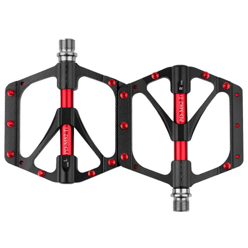

UpperX Bicycle Pedal shaft MTB Sports Pedal Ultra light 251g non-slip large block wear high quality pedal Cycling Accessories