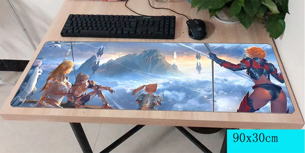 

lineage 2 mousepad gamer 900x300X3MM gaming mouse pad large Personality notebook pc accessories laptop padmouse ergonomic mat