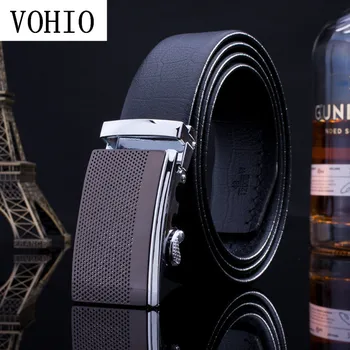 

VOHIO Free shipping ceinture homme luxury Automatically 100% leather belt Men's business cinto masculino corset belt Contracted