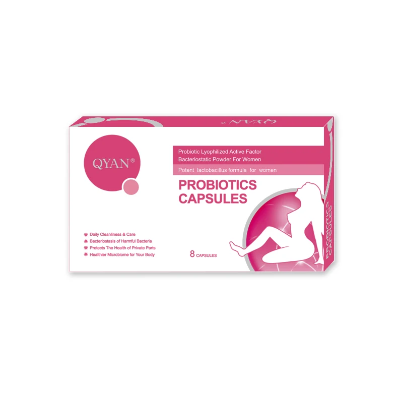 Women's External Use Probiotic 3-strains True 100 Thousand CUF/g Daily Clean Care Feminine Vaginal Healthy Viginal-8 Capsules