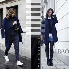 Изготовленная на заказ высококлассная кашемировая шерстяная ткань re-green full-wool односторонняя кашемировая Осенняя и ткань для зимнего пальто