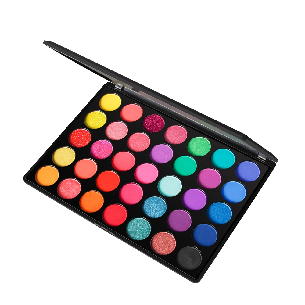 Colorful Eyeshadow Pallete Glitter Highlighter Shimmer Matte Make up Pigment Eye Shadow Palette 35 Pans