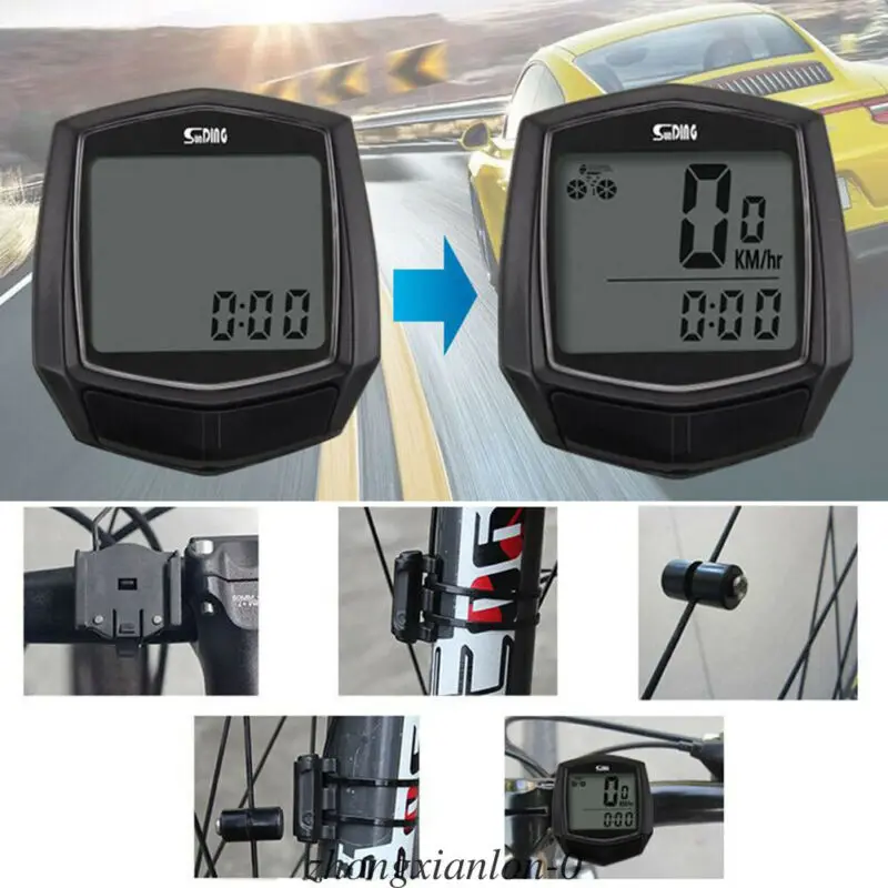 

Premium for Wireless Bike Bicycle Cycle Computer Speedometer Odometer Waterproof