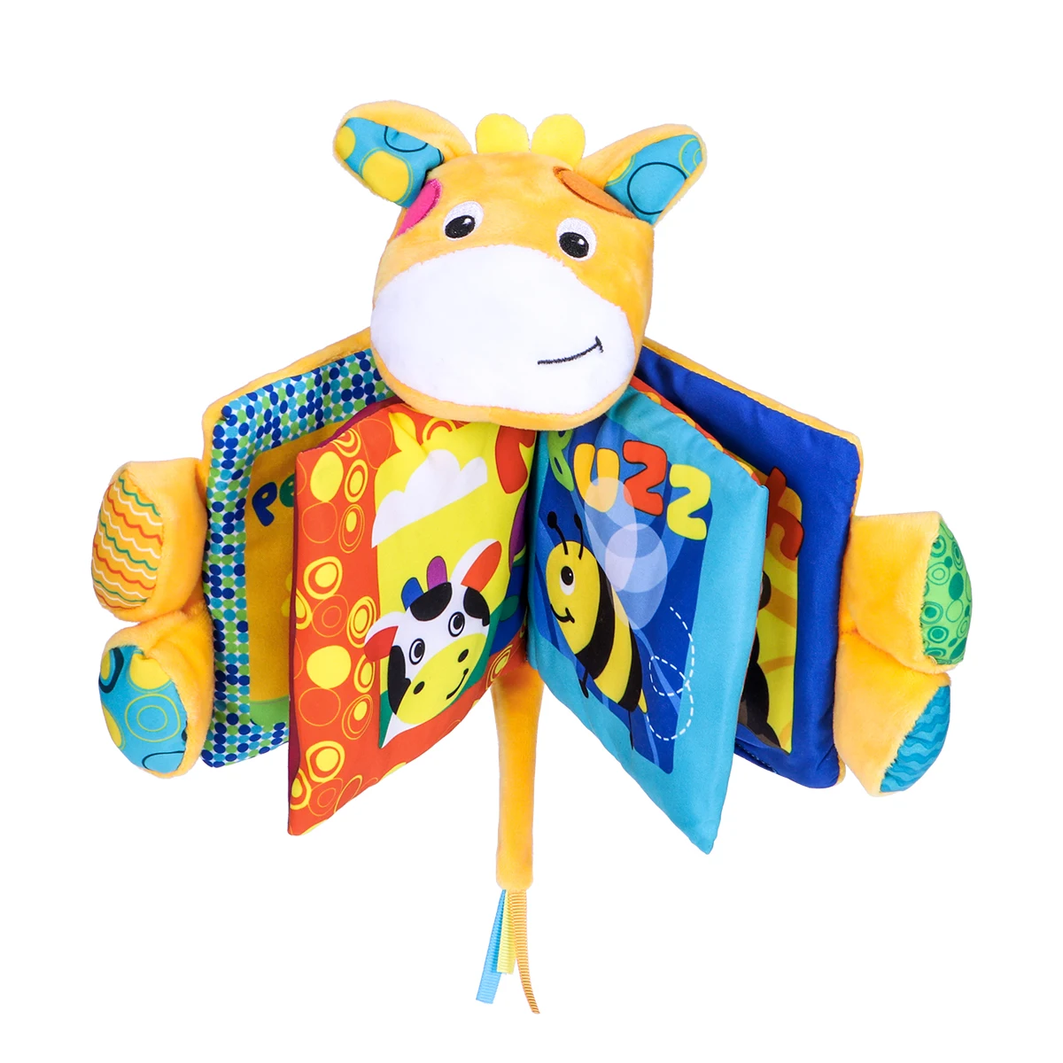 

1PC Non-Toxic Washable Soft Touch Educational Cartoon Toy Fabric Book 3D Cute Cloth Book for Baby Toddlers Infant Children