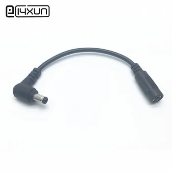 

1pcs 5.5x2.1mm Female jack To Right Angle Male Plug with 15cm Wire DC Power Cable Adapter Connector