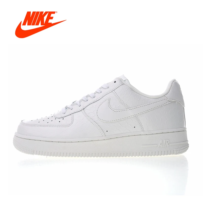 

Original New Arrival Authentic Nike Air Force 1 07 LV8 White Croc Men's Skateboarding Shoes Sneakers Good Quality 718152-106