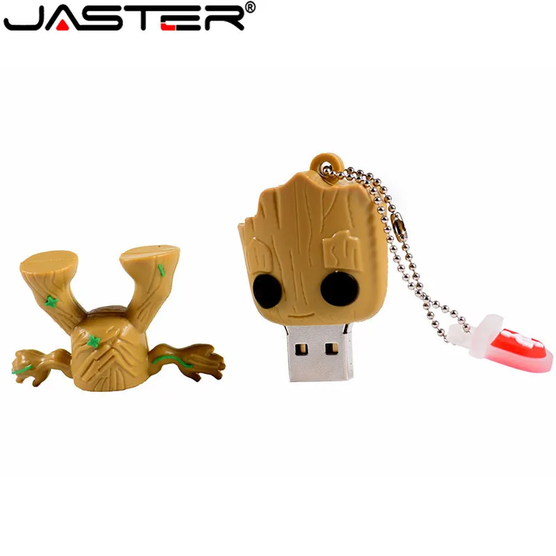 Jaster Lovely Мультфильм Грут флэш-накопитель usb милый супер heros карта памяти, Флеш накопитель 4 ГБ 8g 16 ГБ 32 ГБ 64 Гб креативный pendrive