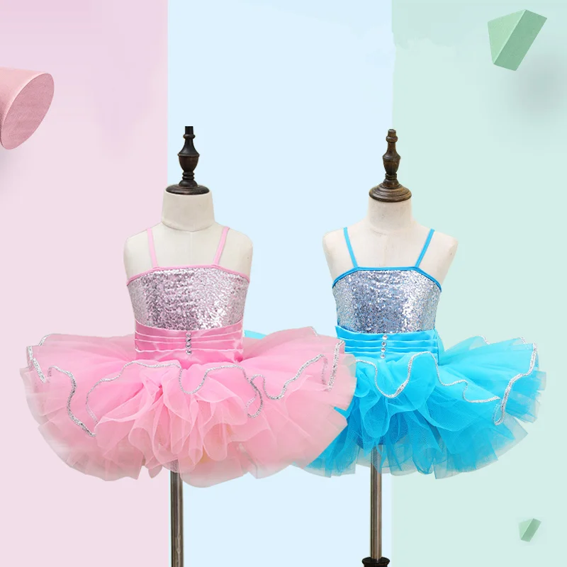 2018 Newest Girls Leotard Gymnastics Clothing Kids Skate Competition Performance Costumes Unitard Ballet Dress for 2-8Y Child |