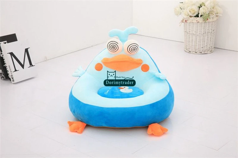 Dorimytrader New Pop Animals Plush Sofa Leisure Tatami Carpet Big Soft Lovely Hippo Tiger Duck Dog Chick Penguin Stuffed Anime Toys 200cm X 100cm Home Decoration Gift  DY61696(14)_1