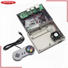 Мини ne retroflag nespi чехол предназначен для Raspberry Pi 3, 2and b+ с вентилятором и 1 шт. USB геймпад! DIY игры