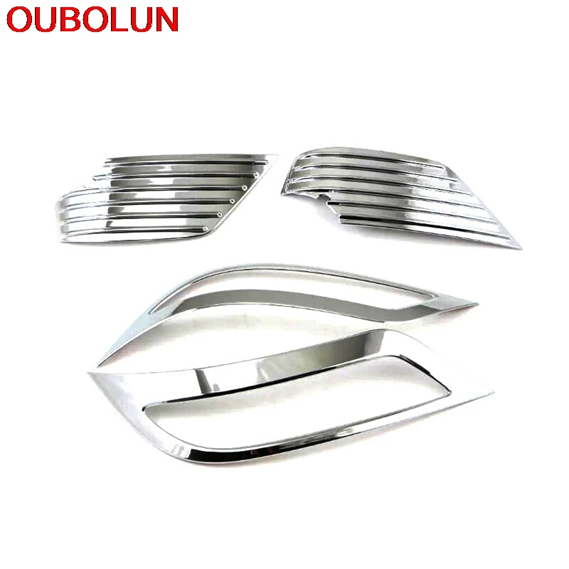 OUBOLUN ABS Chrome для Kia RIO K2 2017 Стайлинг автомобиля снаружи передняя лампа заднего