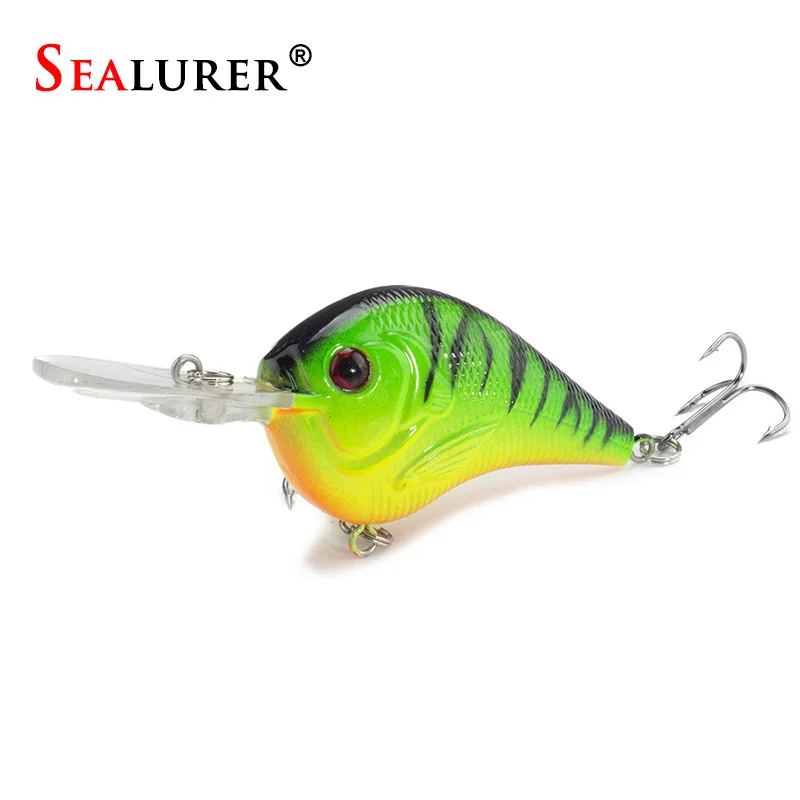  1PCS Fishing Lure Deep Swimming Crankbait 9.5cm11.4g Hard Bait 5 colors available Tight Wobble Slow Floating Fishing Tackle 