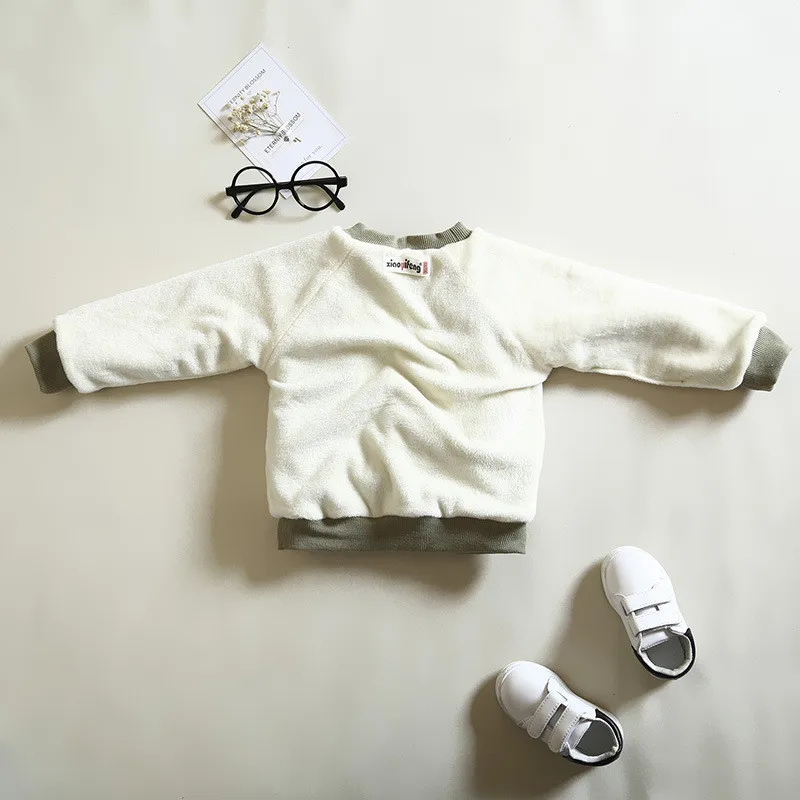 BibiCola/свитшоты для новорожденных; осенне-зимнее плотное теплое пальто для малышей; флисовая бархатная одежда для младенцев; одежда для открытого воздуха