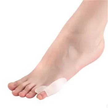 

2Pair Silicone Gel Foot Little Toe Separator Feet Care Tool valgus protector Bunion Adjuster Pain Relief Straighten Bent Toes